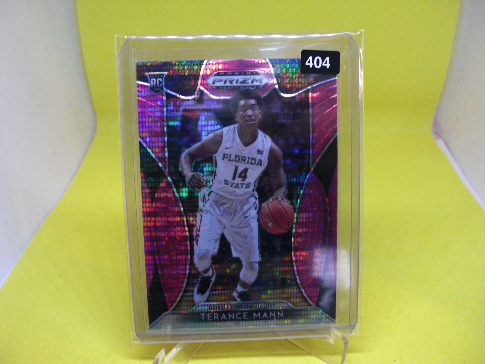 terance mann rookie prizm pink: in top loader