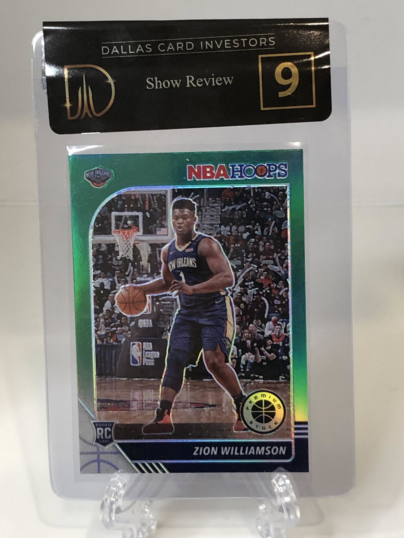 Zion Williamson NBA Hoops Rookie Green Refractor Dallas (1 of 1)