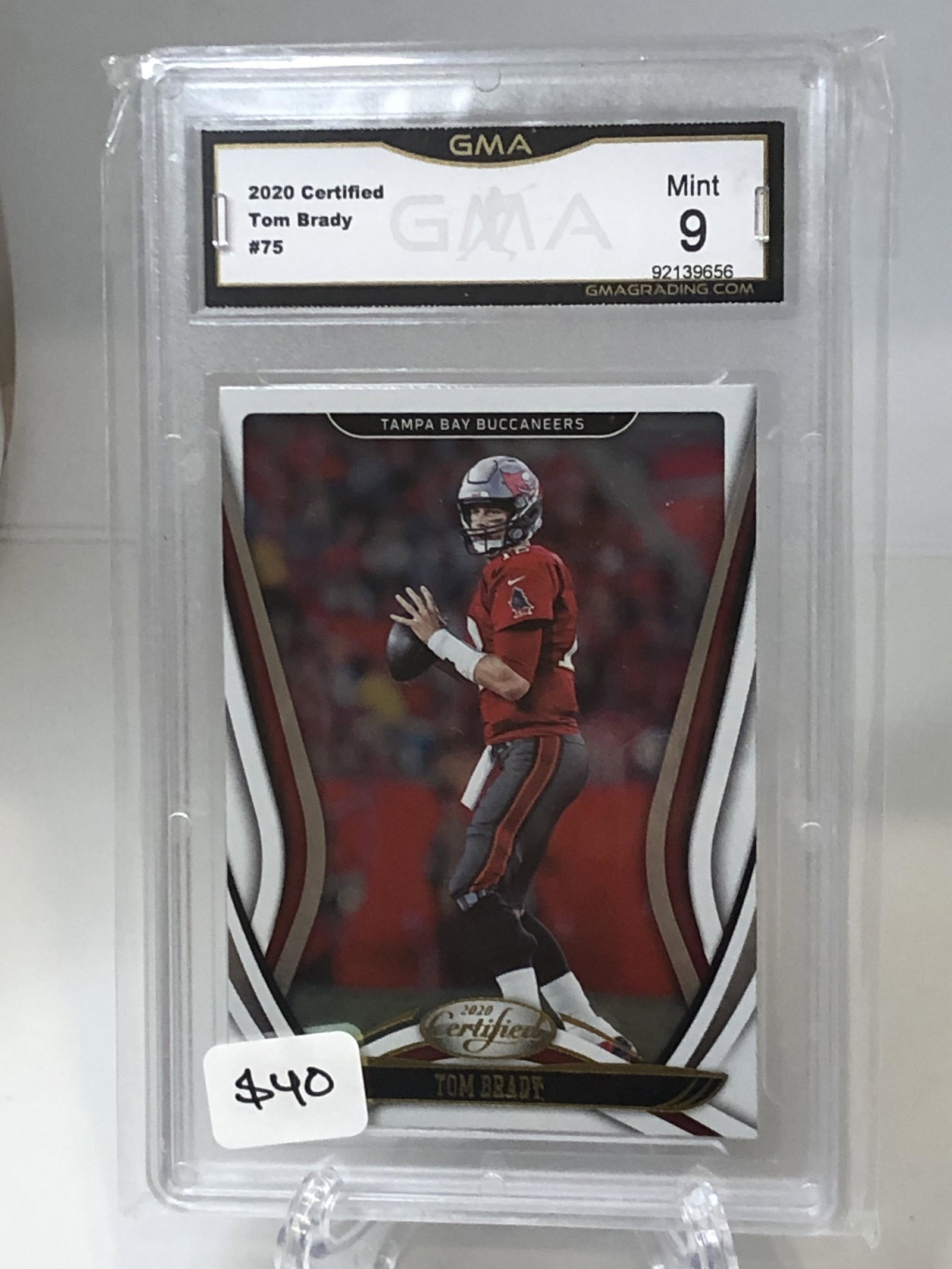 Tom Brady Panini Certified GMA 9 (1 of 1)