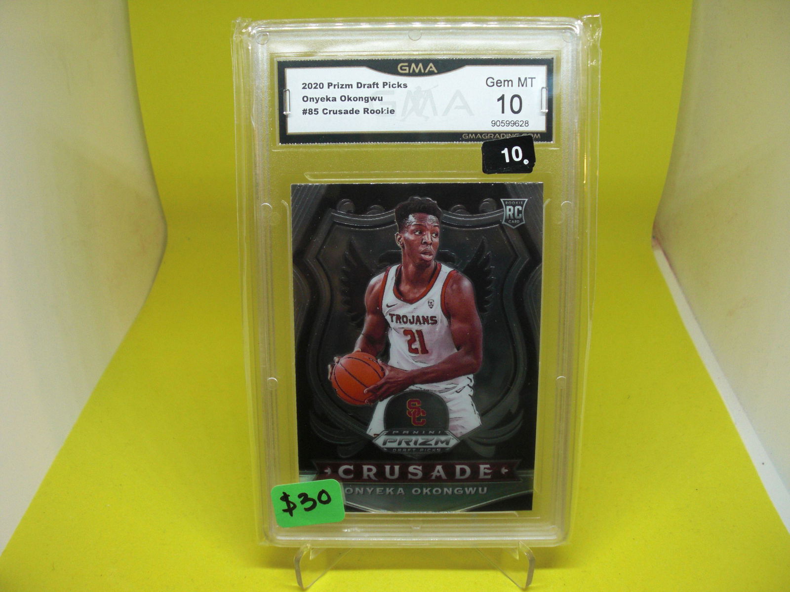 gma graded 2020 onyeka okongwu mint 10 rookie (1 of 1)