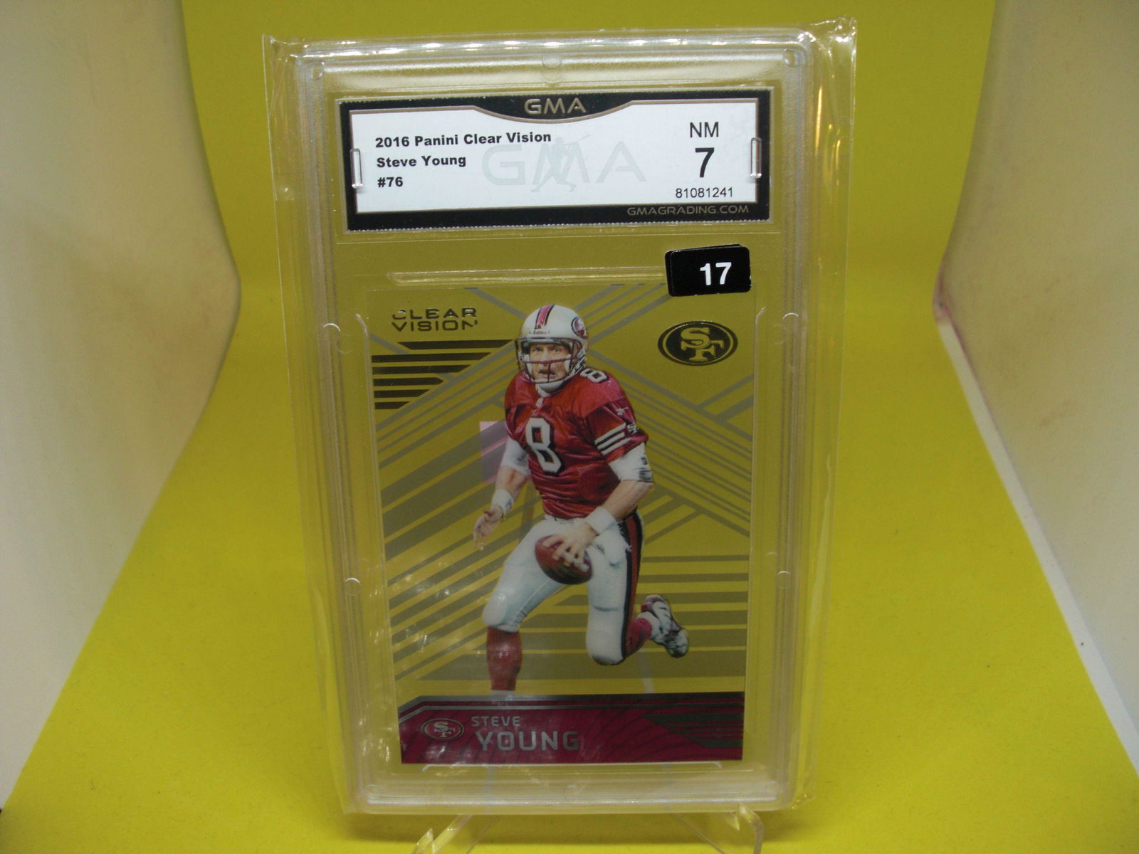 gma graded 2016 steve young mint 7 clear card (1 of 1)