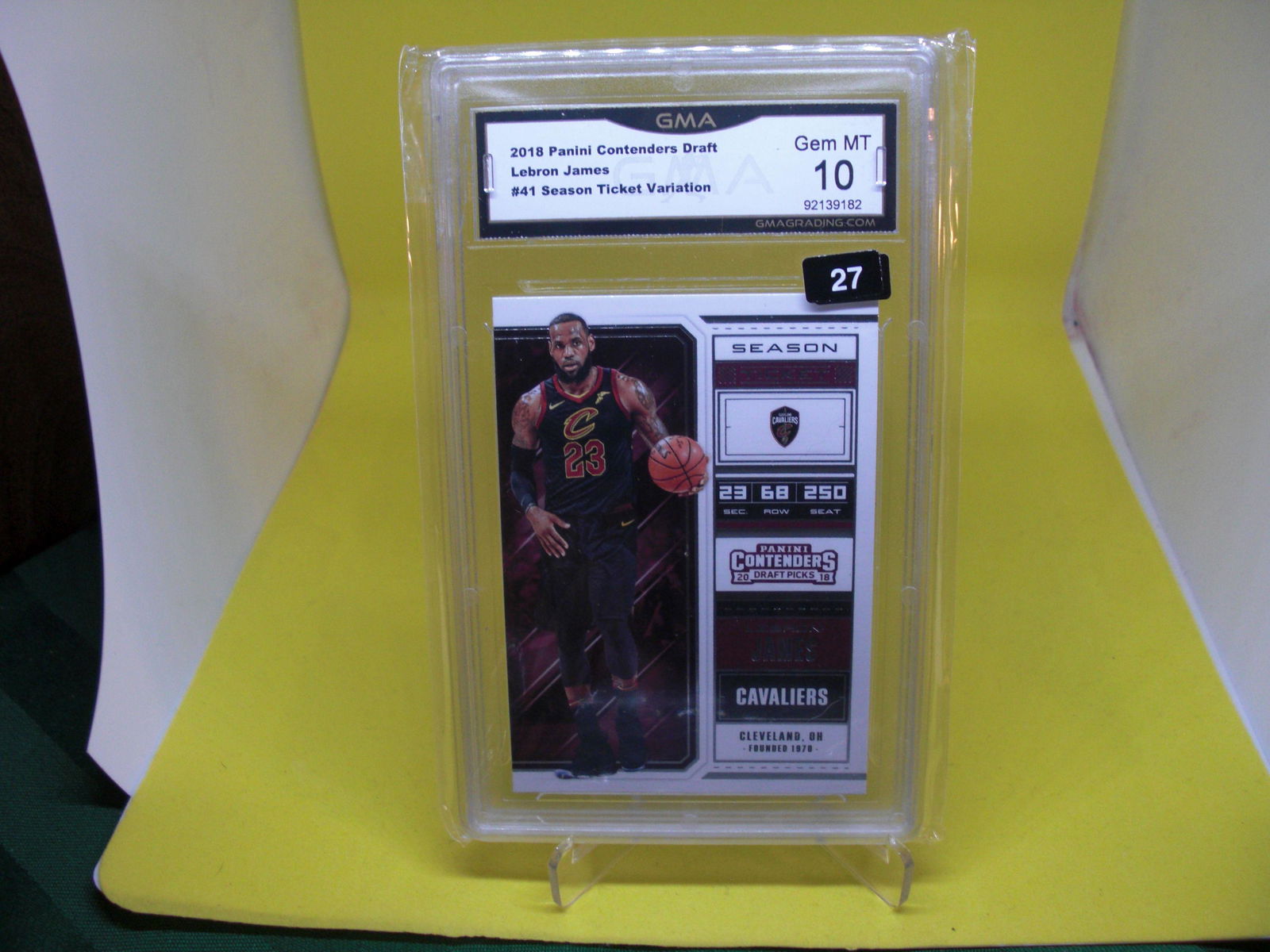 gma graded 2018 lebron james mint 10 (1 of 1)