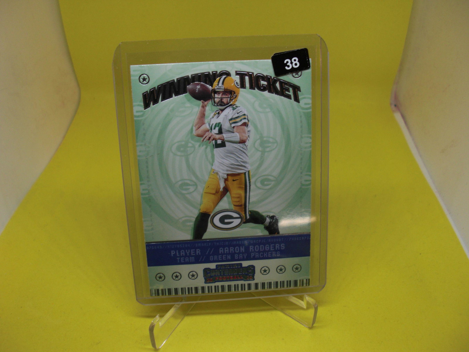 aaron rodgers: in top loader