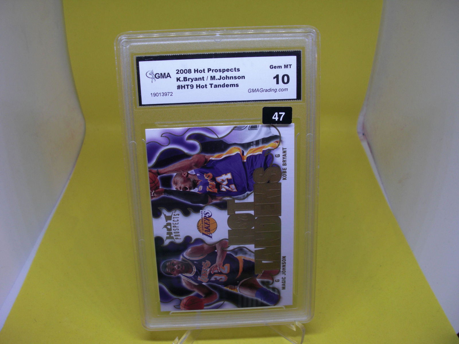 gma graded 2008 kobe bryant and magic johnson mint 10 (1 of 1)