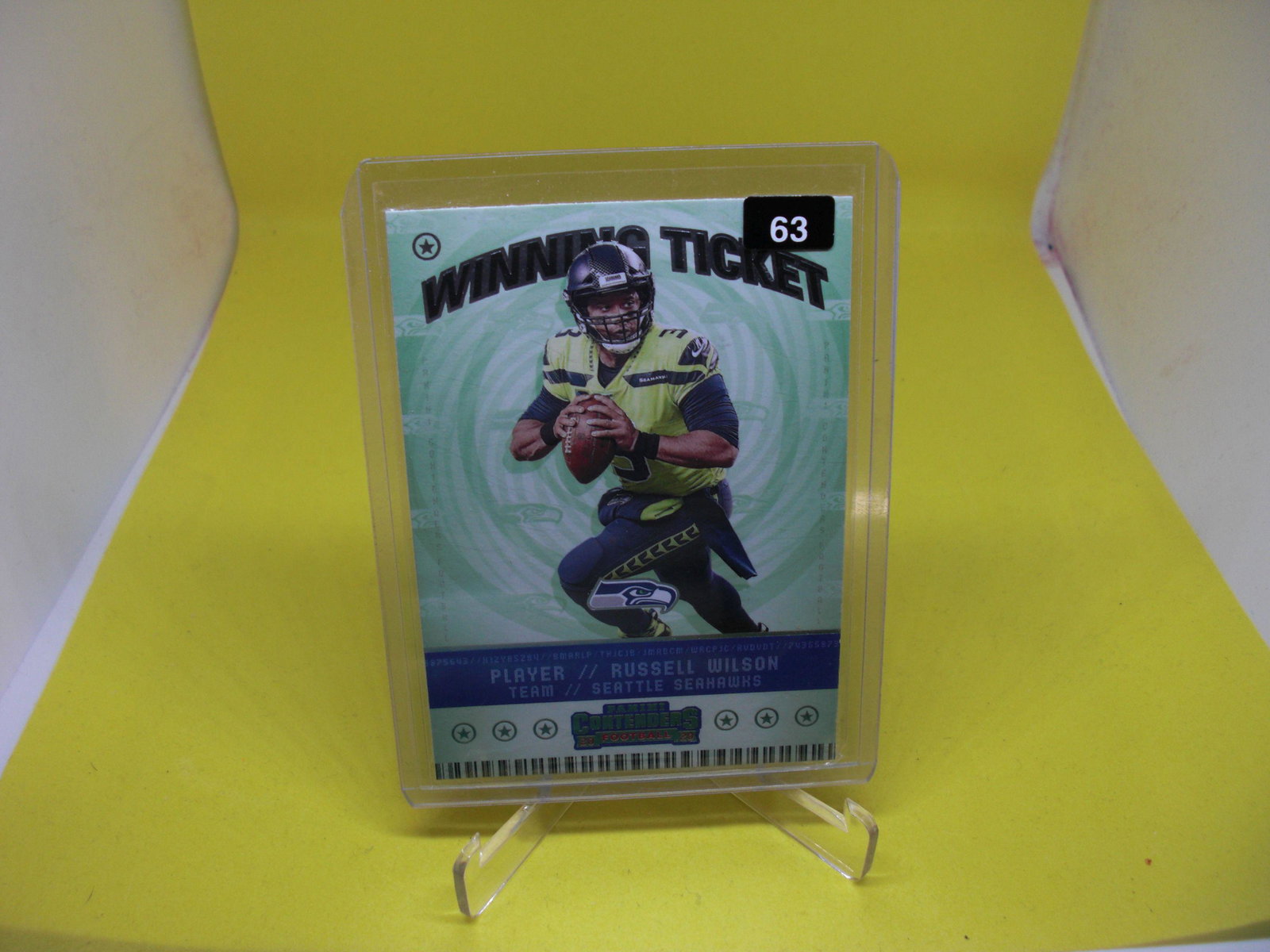 russell wilson winning ticket: in top loader