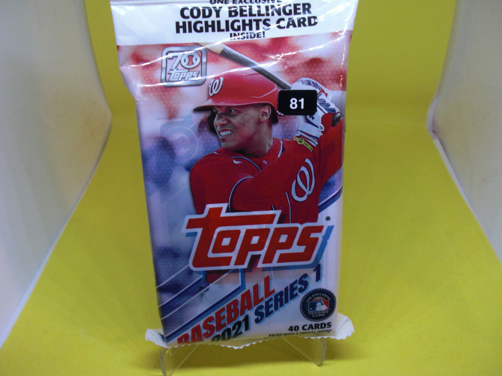 2021 unopened pack of baseball cards (1 of 1)