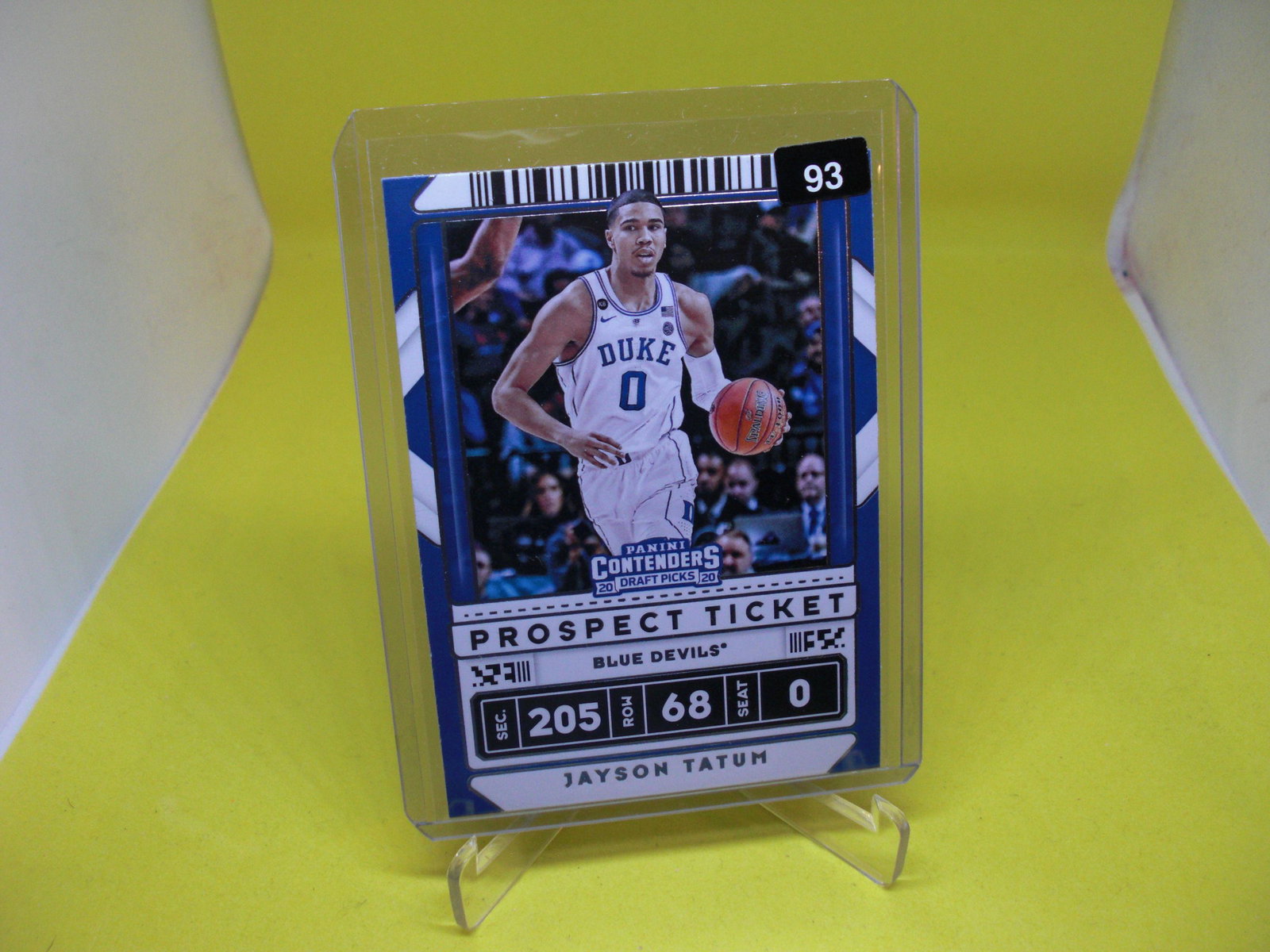jayson tatum prospect ticket: in top loader