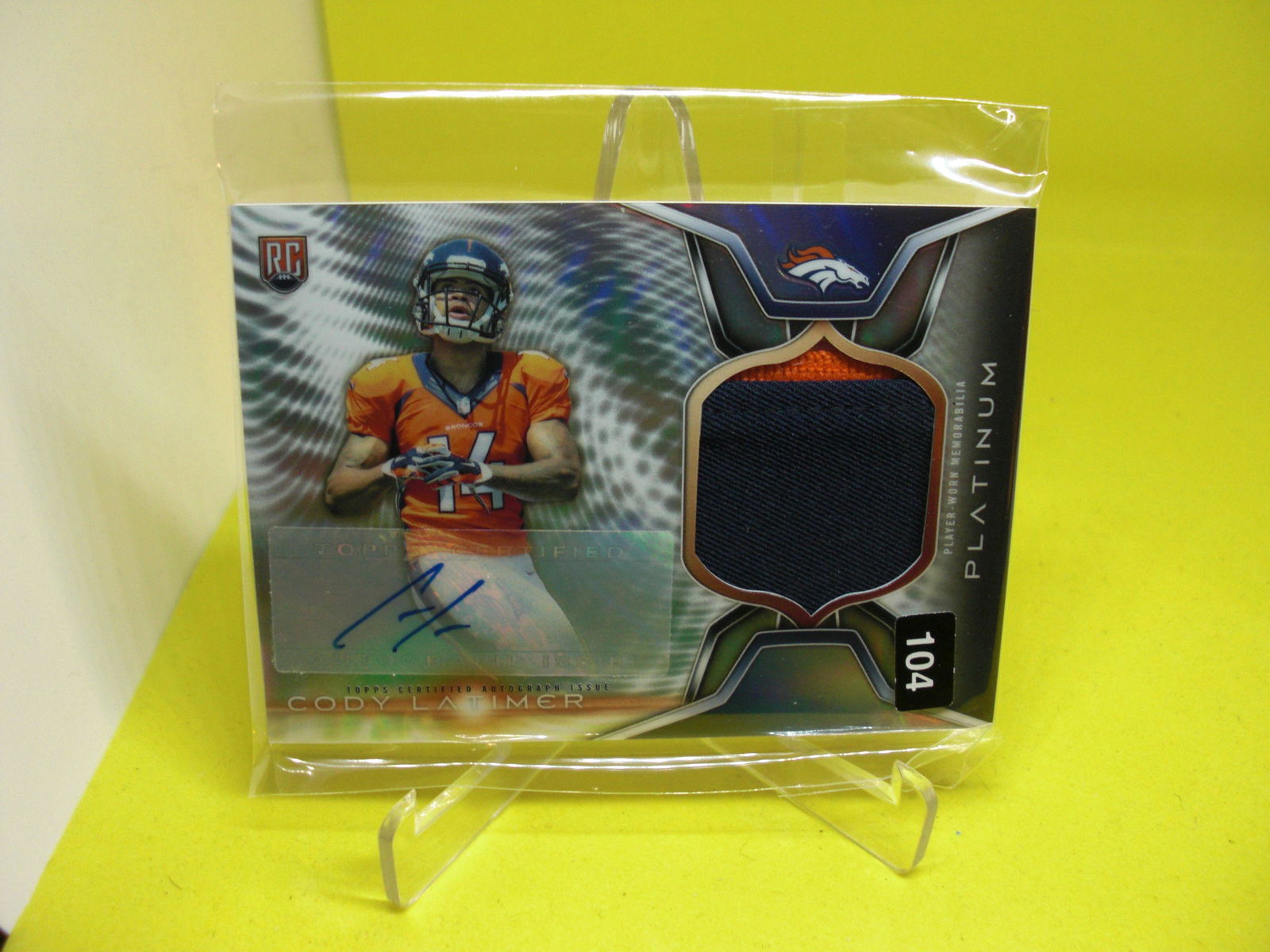 cody latimer jersey signature rookie (1 of 1)