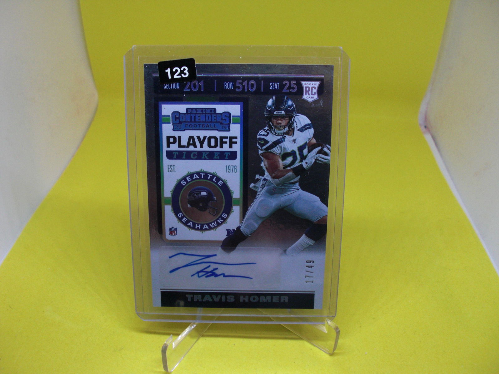 travis homer signature rookie (1 of 1)