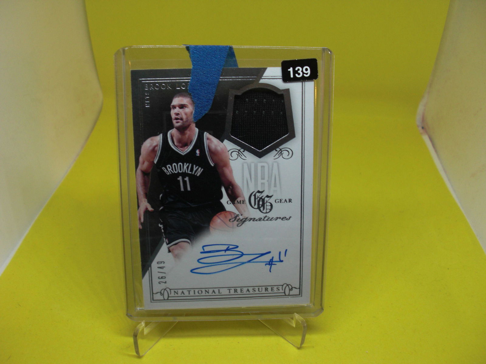 brook lopez jersey/auto national treasures #26/49 (1 of 1)
