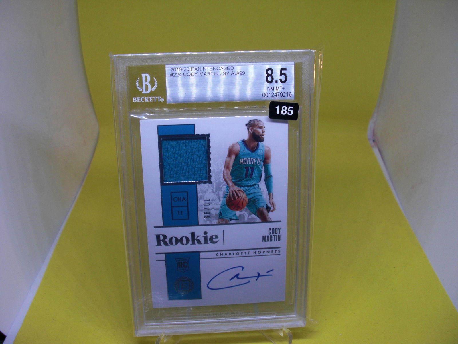 beckett graded cody martin auto jersey #70/99 mint 8.5 (1 of 1)