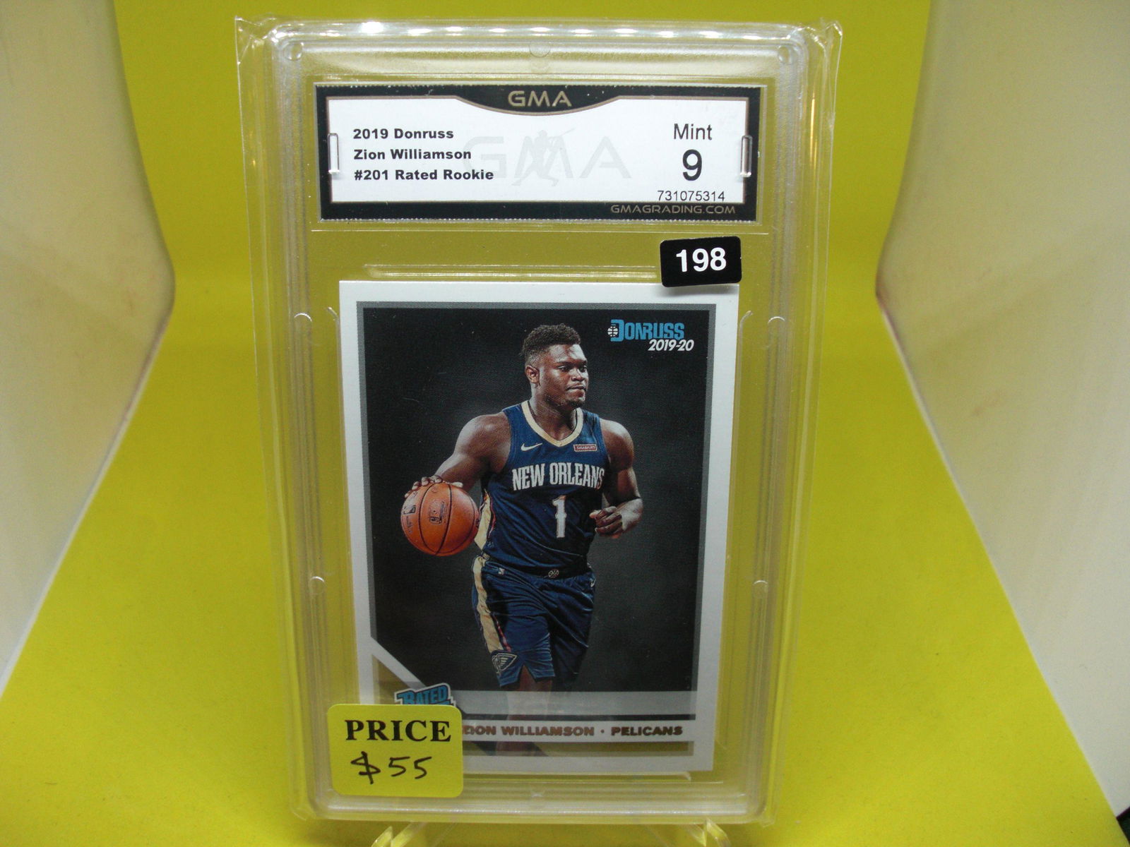 gma graded 2019 zion williamson rookie mint 9 (1 of 1)