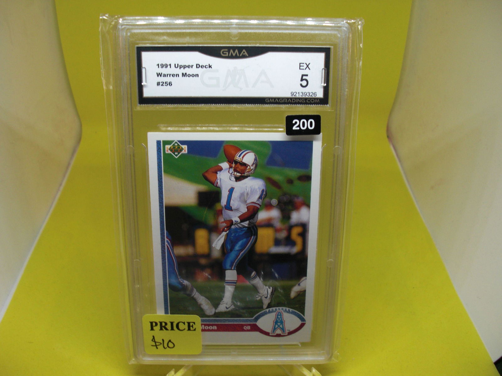 gma graded 1991 warren moon mint 5 (1 of 1)