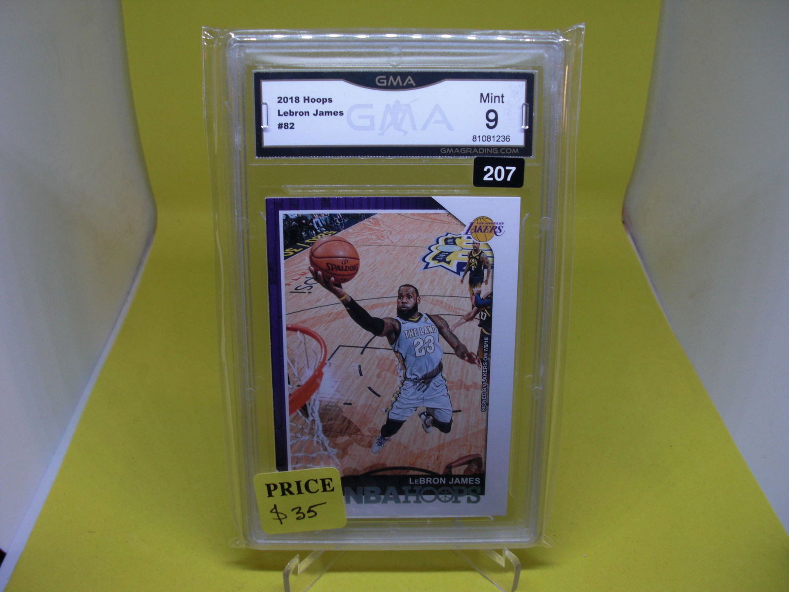 gma graded 2018 lebron james mint 9 (1 of 1)