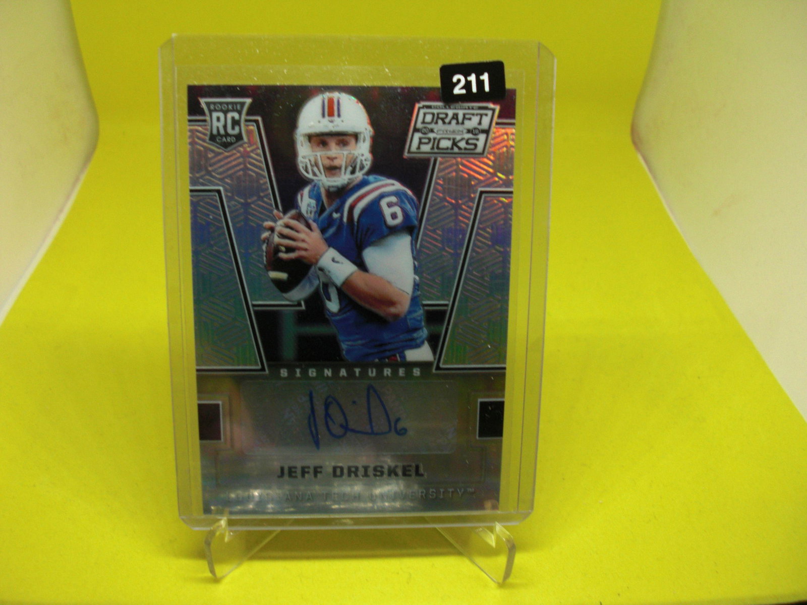 jeff driskel rookie auto: in top loader