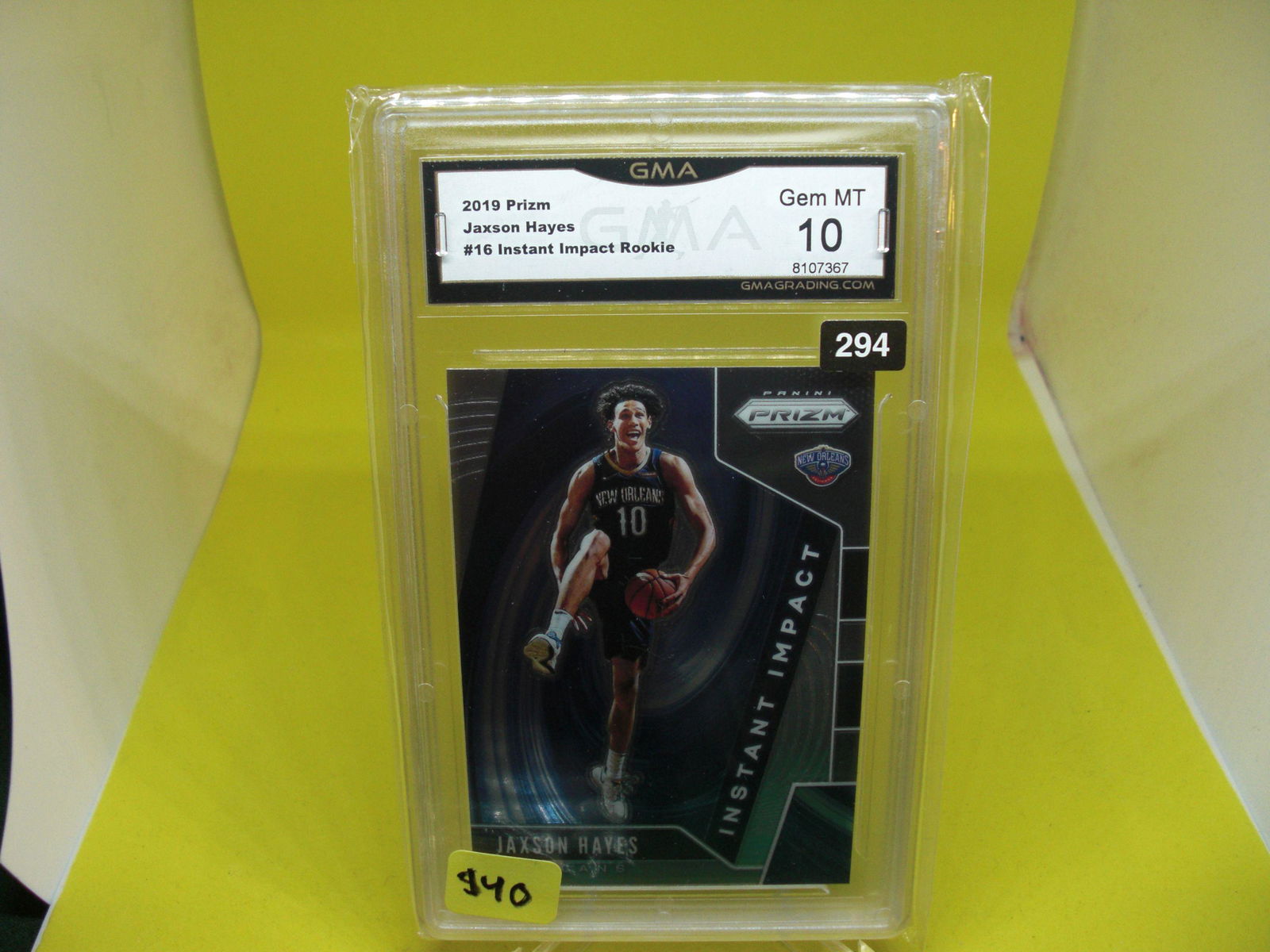 gma graded 2019 jaxson hayes rookie mint 10 (1 of 1)