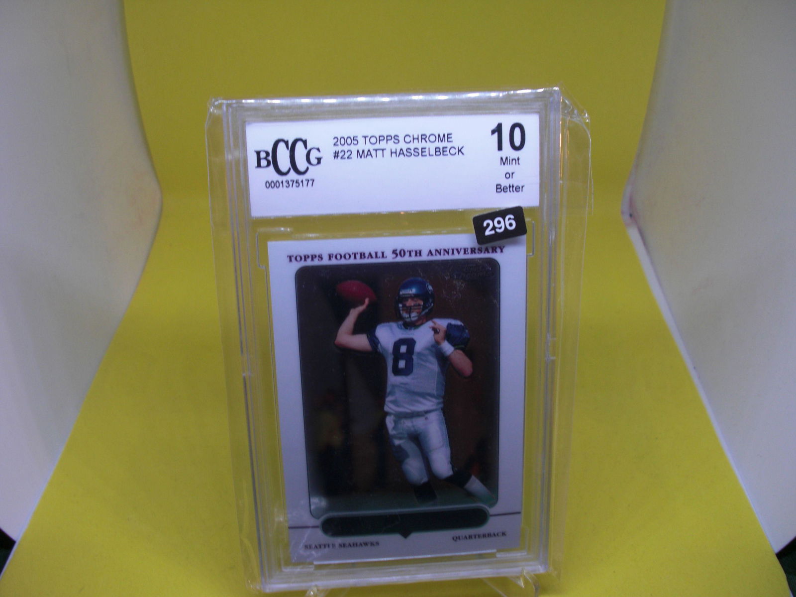 beckett graded 2005 matt hasselbeck mint 10 (1 of 1)