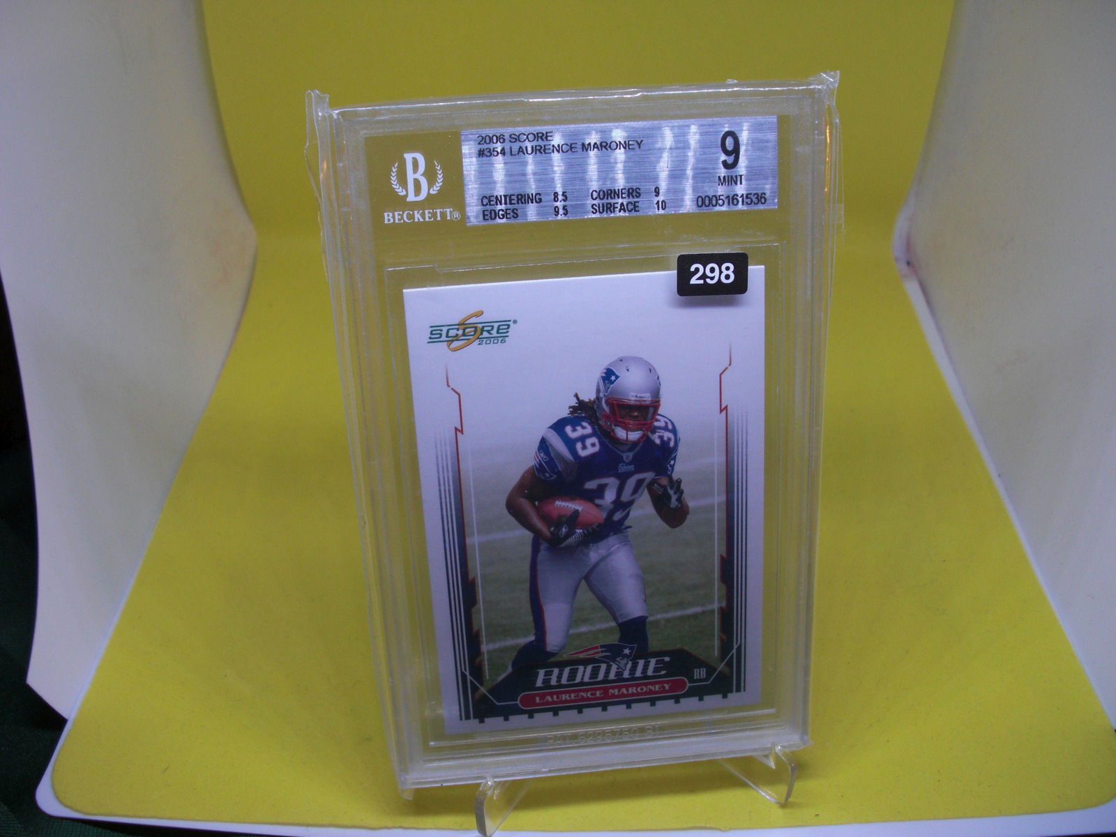 beckett graded 2006 laurence maroney mint 9 (1 of 1)