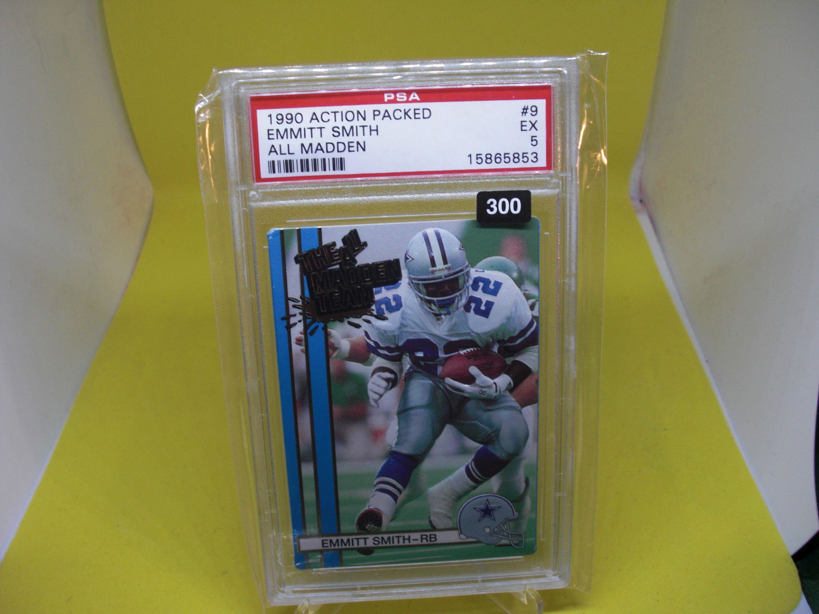 psa graded 1990 emmitt smith all madden mint 5 (1 of 1)