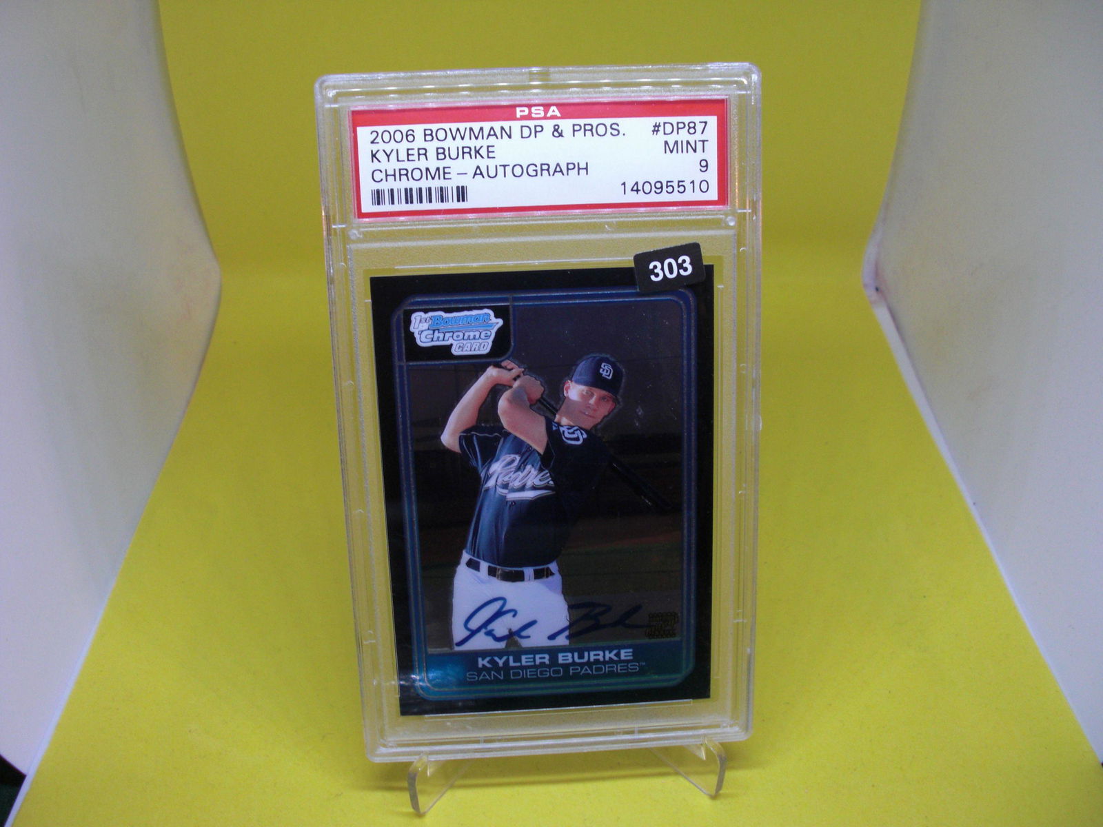 psa graded 2006 kyle burke chrome autograph mint 9 (1 of 1)