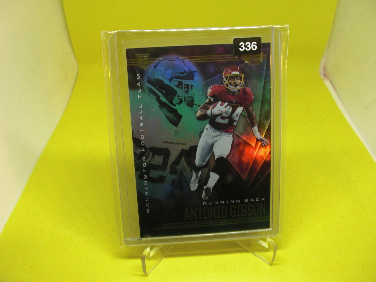 antonio gibson rookie: in top loader