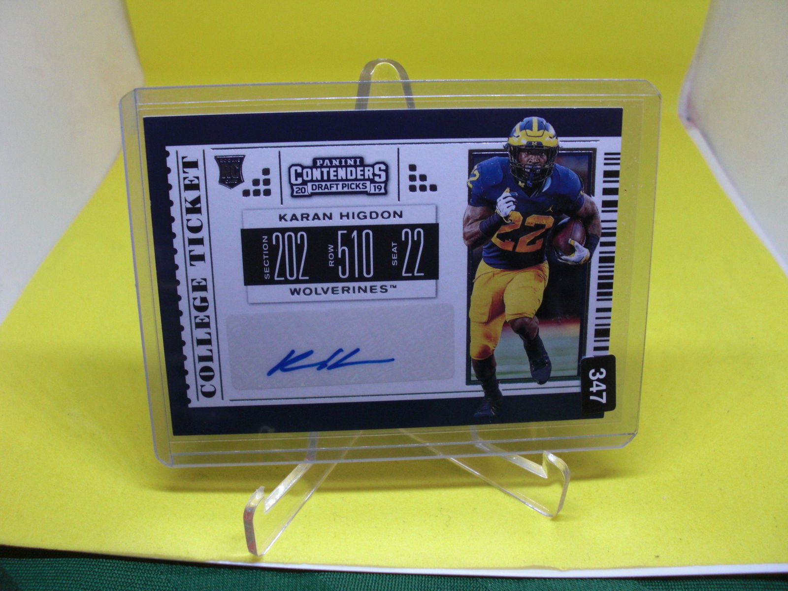 karan higdon rookie auto (1 of 1)