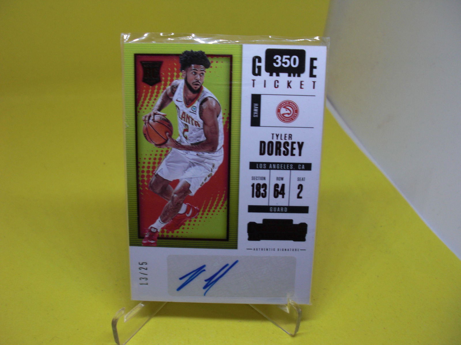 tyler dorsey rookie auto #13/25 (1 of 1)