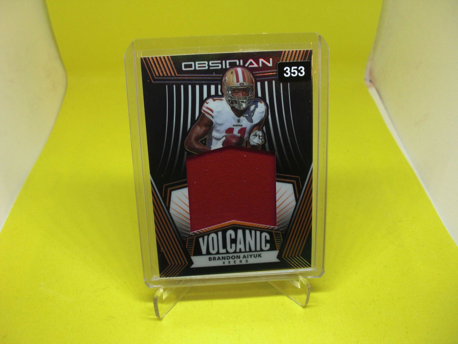 brandon aiyuk jersey obsidian jersey volcanic#42/75 (1 of 1)