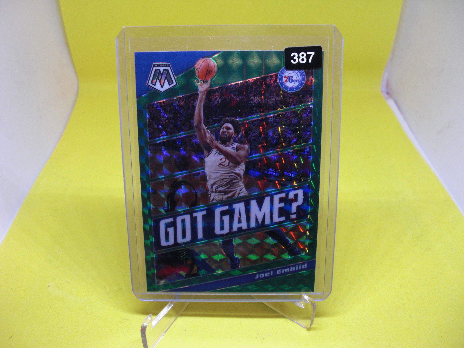 joel embiid gto game green mosaic (1 of 1)
