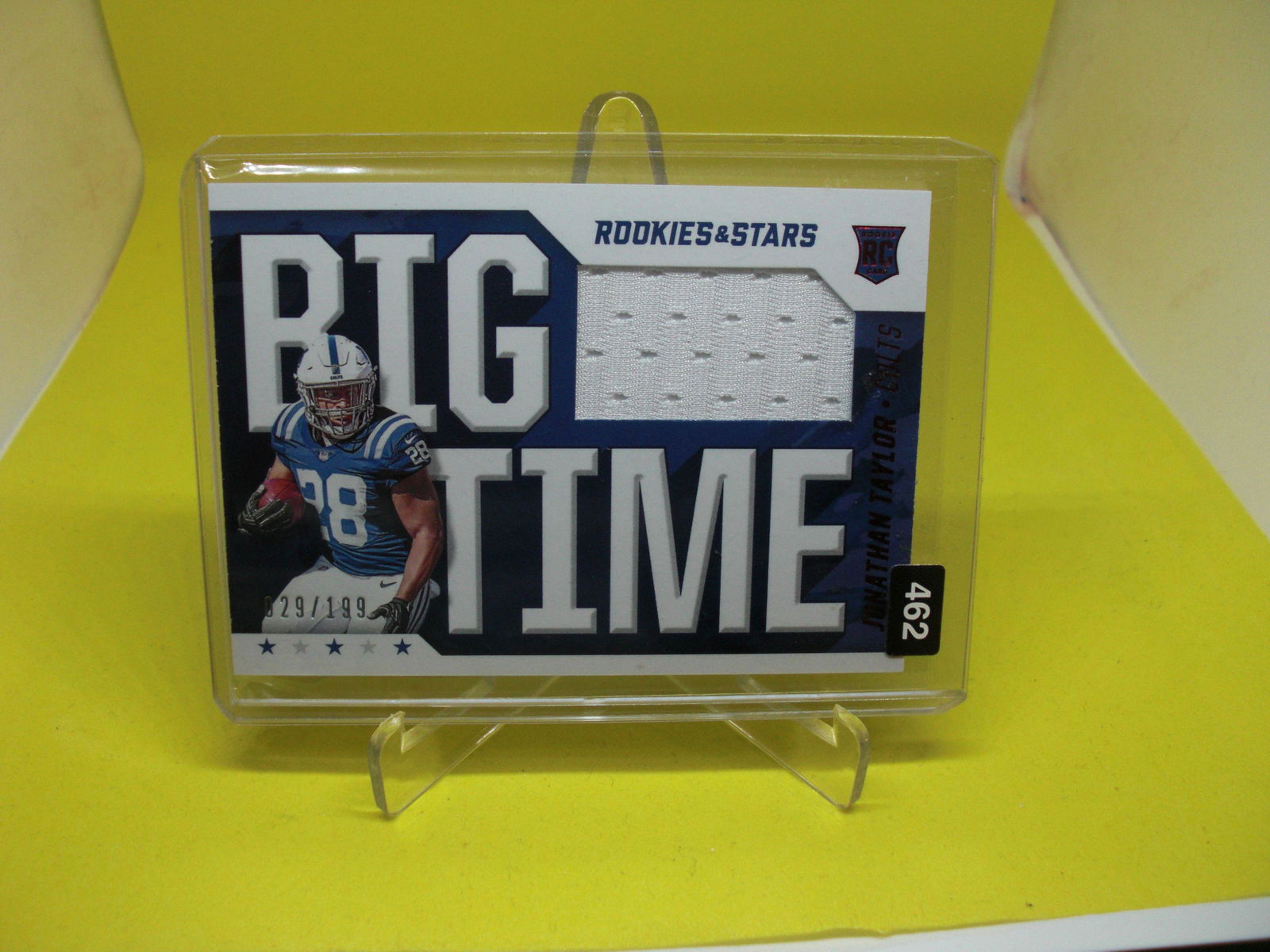 jonathan taylor jersey #029/199 rookie (1 of 1)