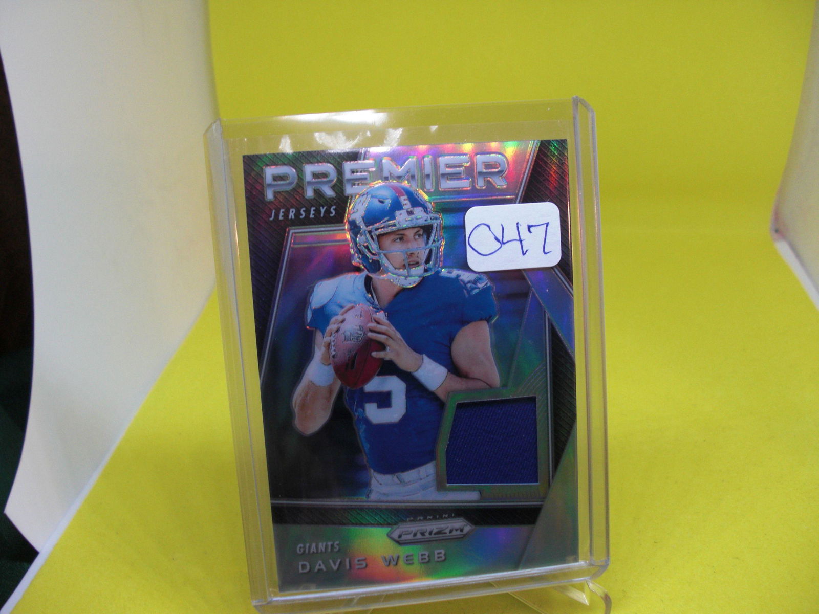 Davis Webb Silver Prizm Patch (1 of 1)