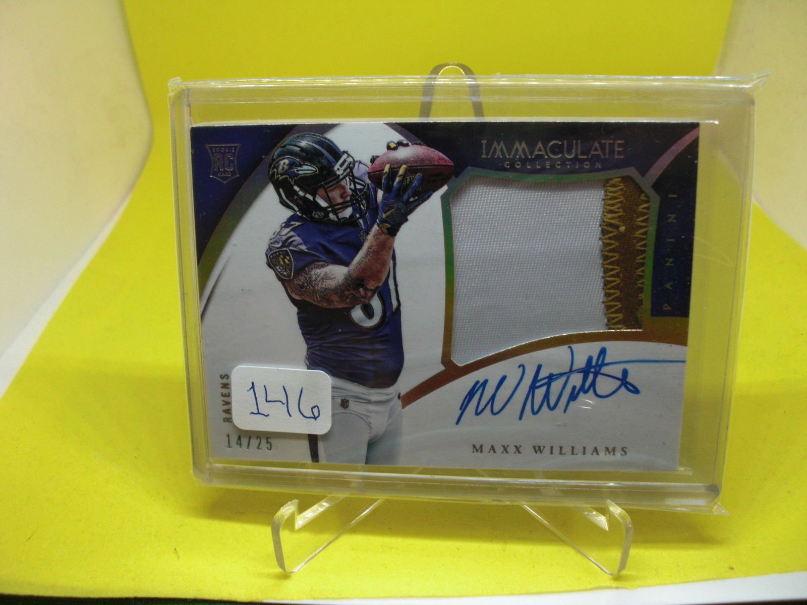 Maxx Williams Rookie Signature Patch 14/25 (1 of 1)