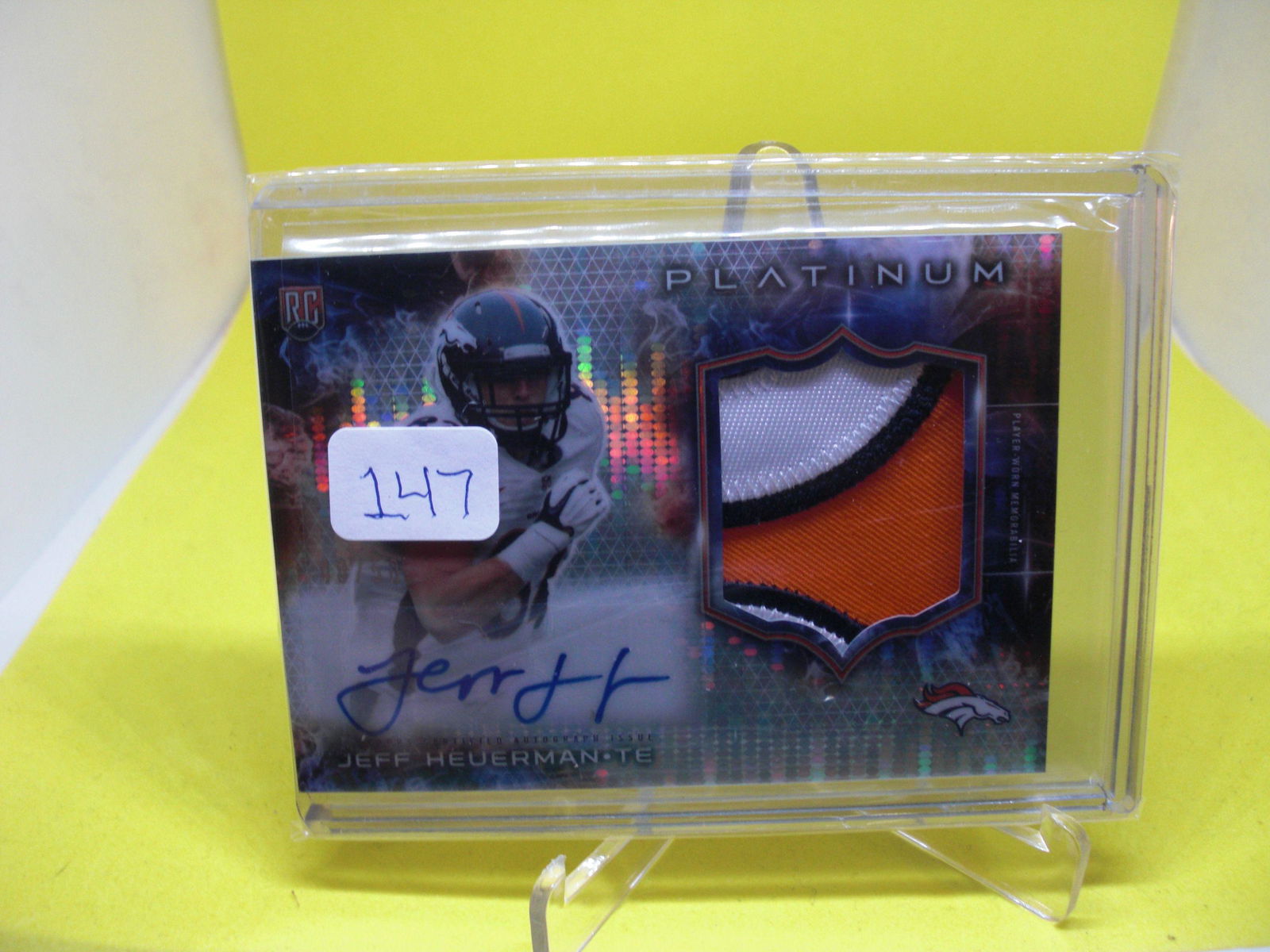 Jeff Heuerman Rookie Signature Patch 40/50 (1 of 1)