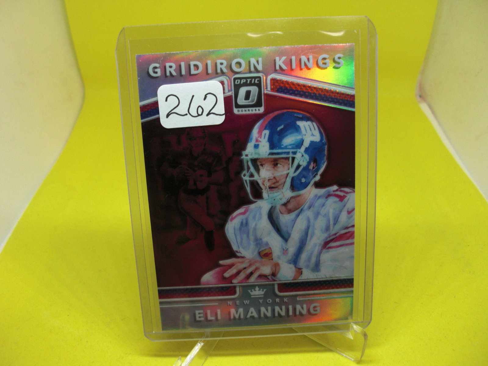 Eli Manning Gridiron King Silver Prizm: Eli Manning Gridiron King Silver Prizm