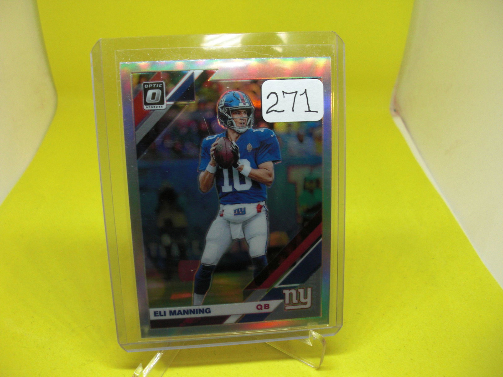 Eli Manning Silver Prizm: Eli Manning Silver Prizm
