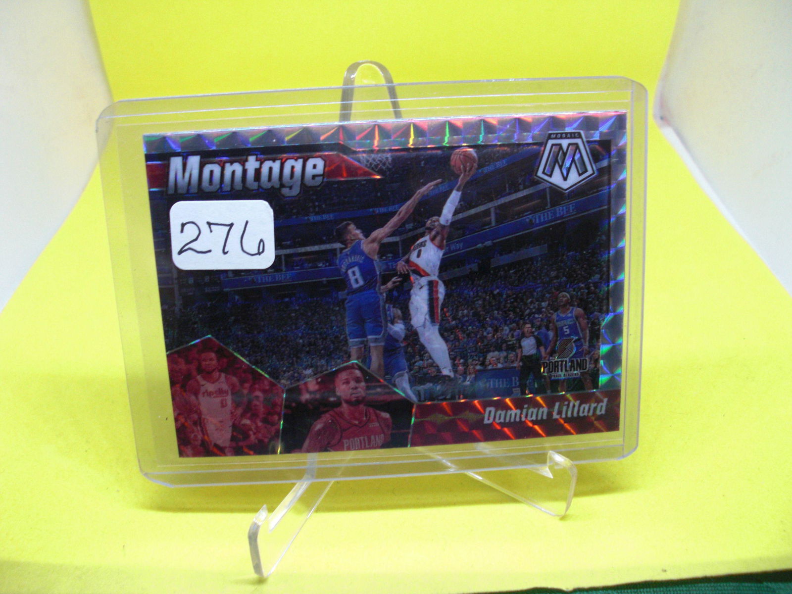 Damian Lillard Montage Silver Prizm (1 of 1)