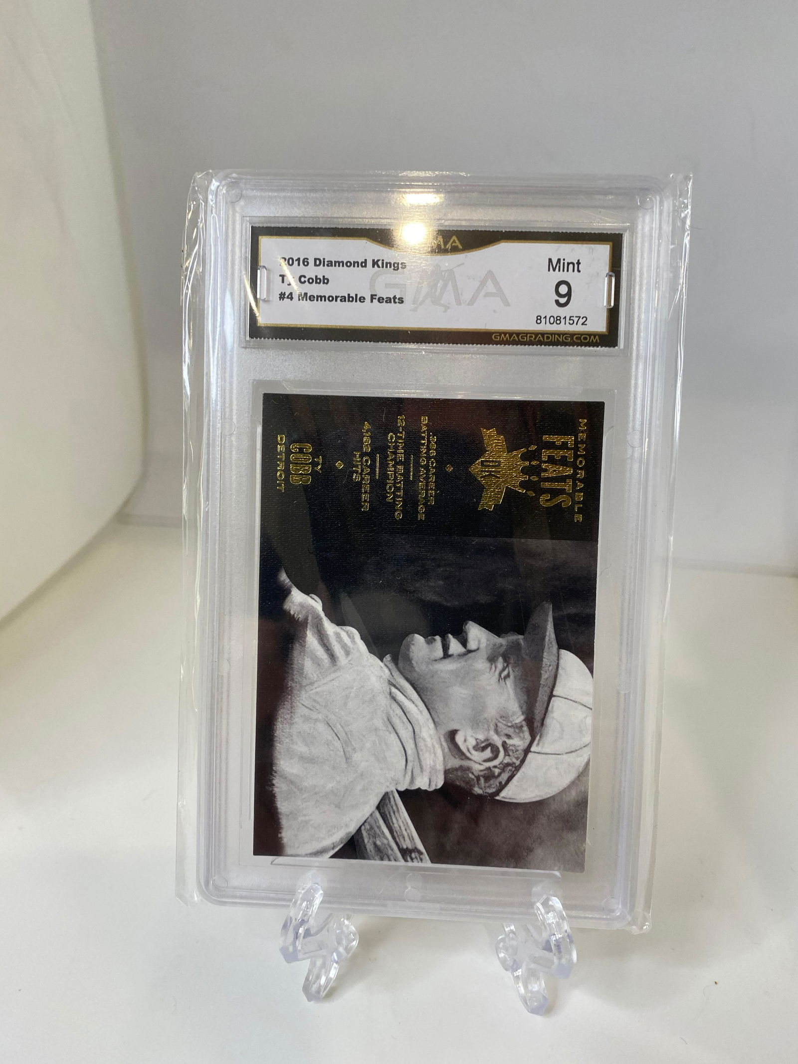 Ty Cobb Diamond Kings Memorable Feats GMA 9 (1 of 1)