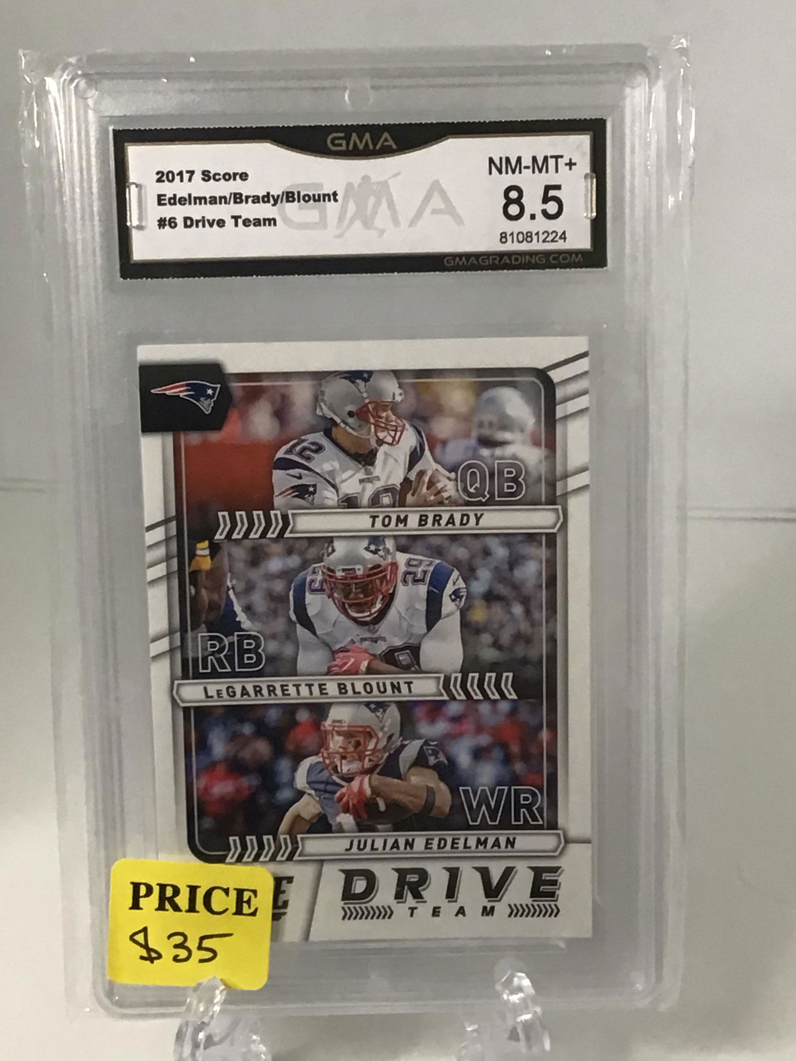 Tom Brady Panini Score GMA 8.5 (1 of 1)