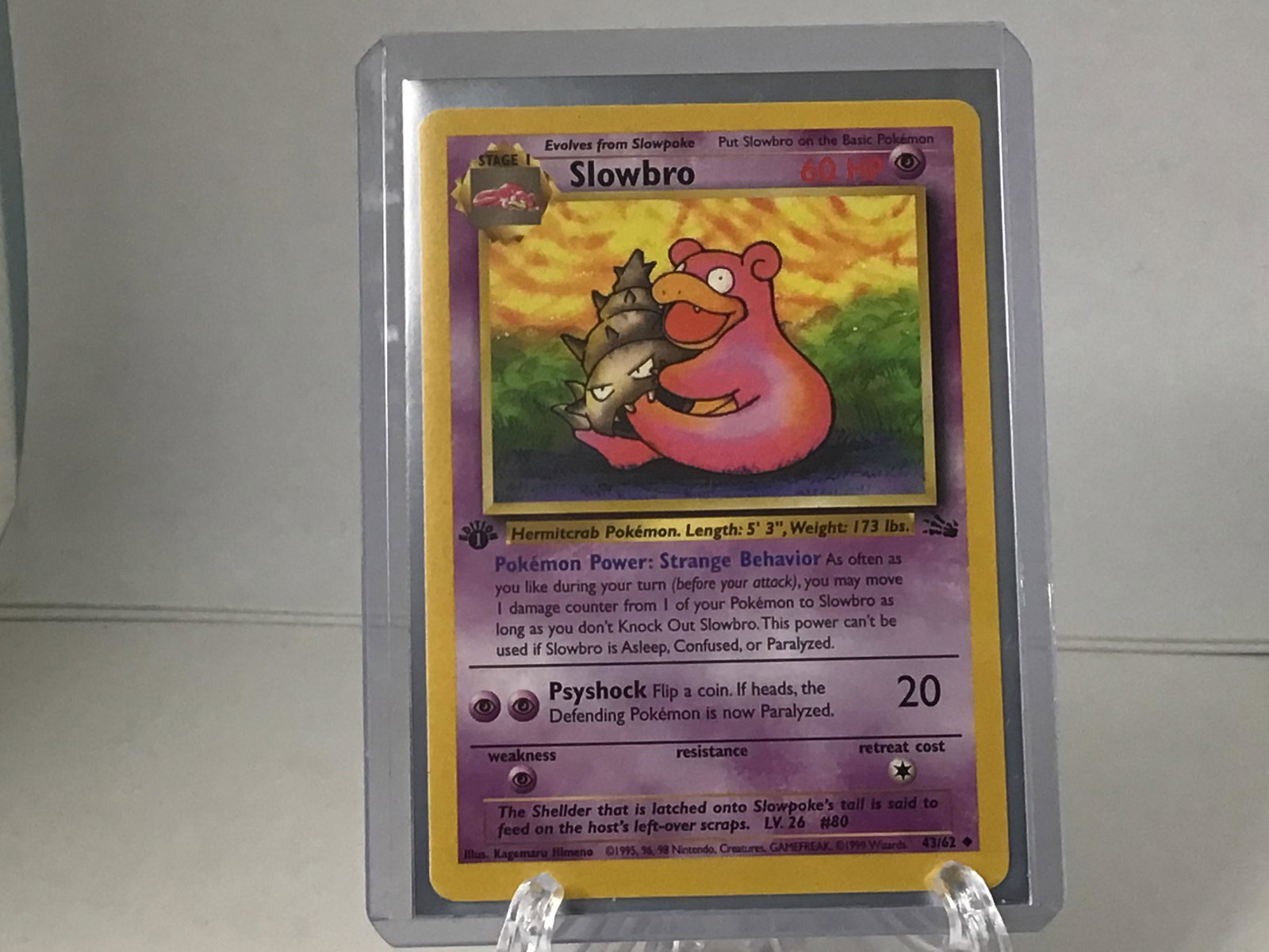 1st Edition Fossil Slowbro: 1st Edition Fossil Slowbro