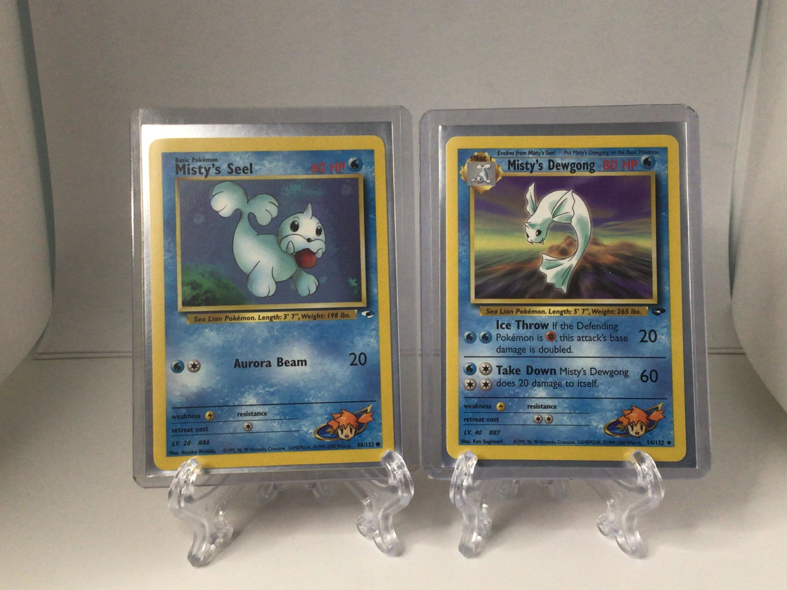Mistys Seel & Dewgong Pokemon Card: Mistys Seel & Dewgong Pokemon Card