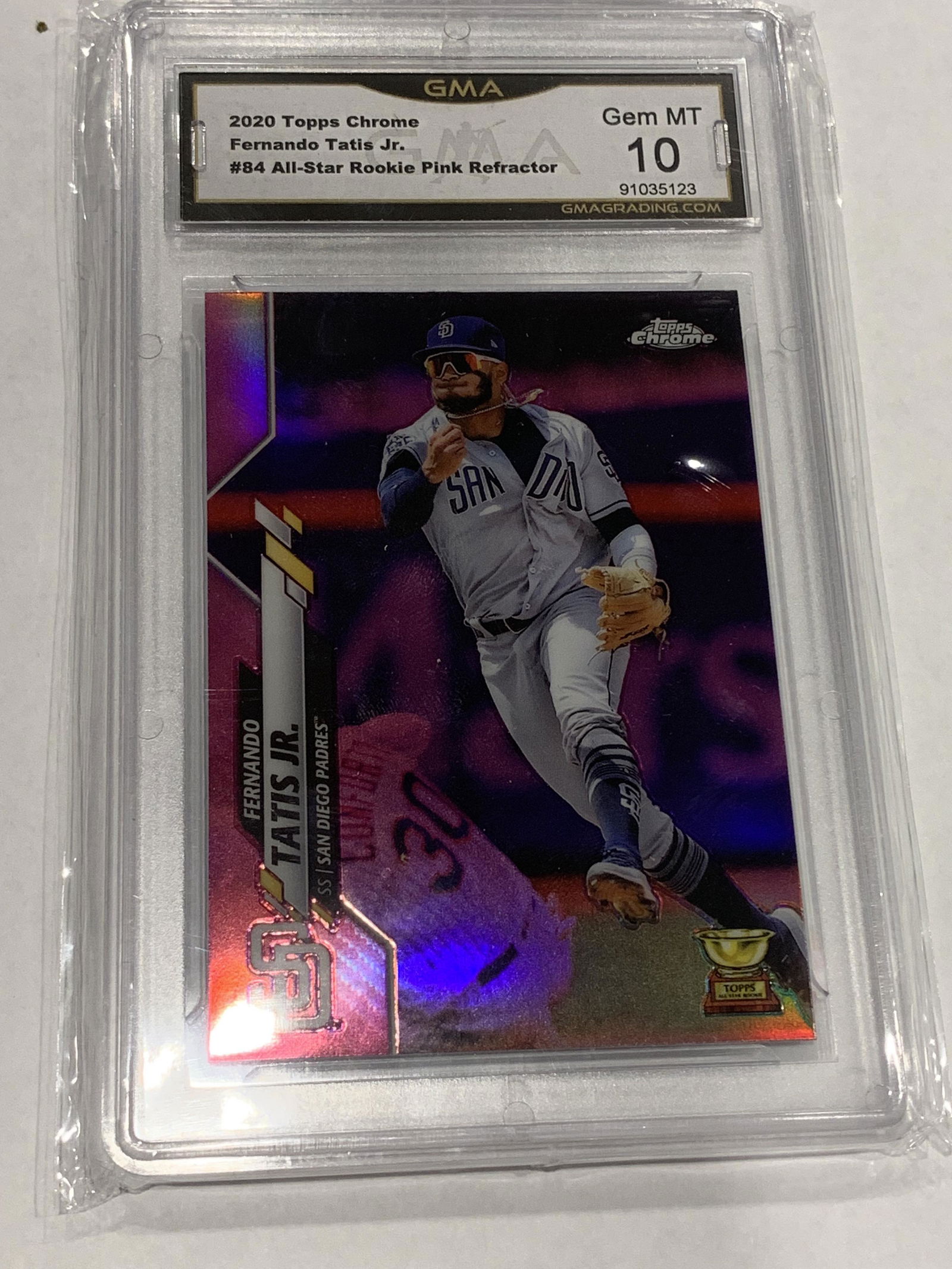 Fernando Tatis Jr Topps Chrome Pink All-Star Rookie GMA (1 of 1)