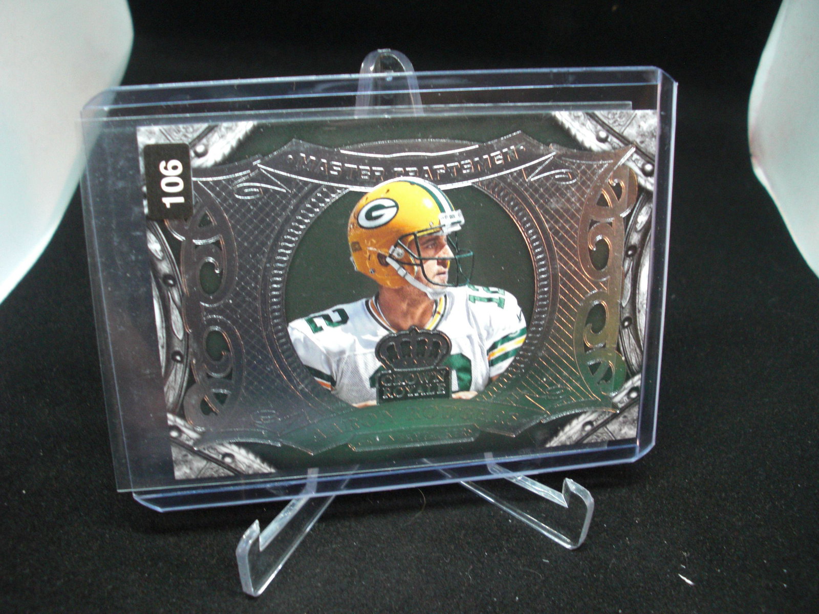 aaron rodgers crown royale: in top loader