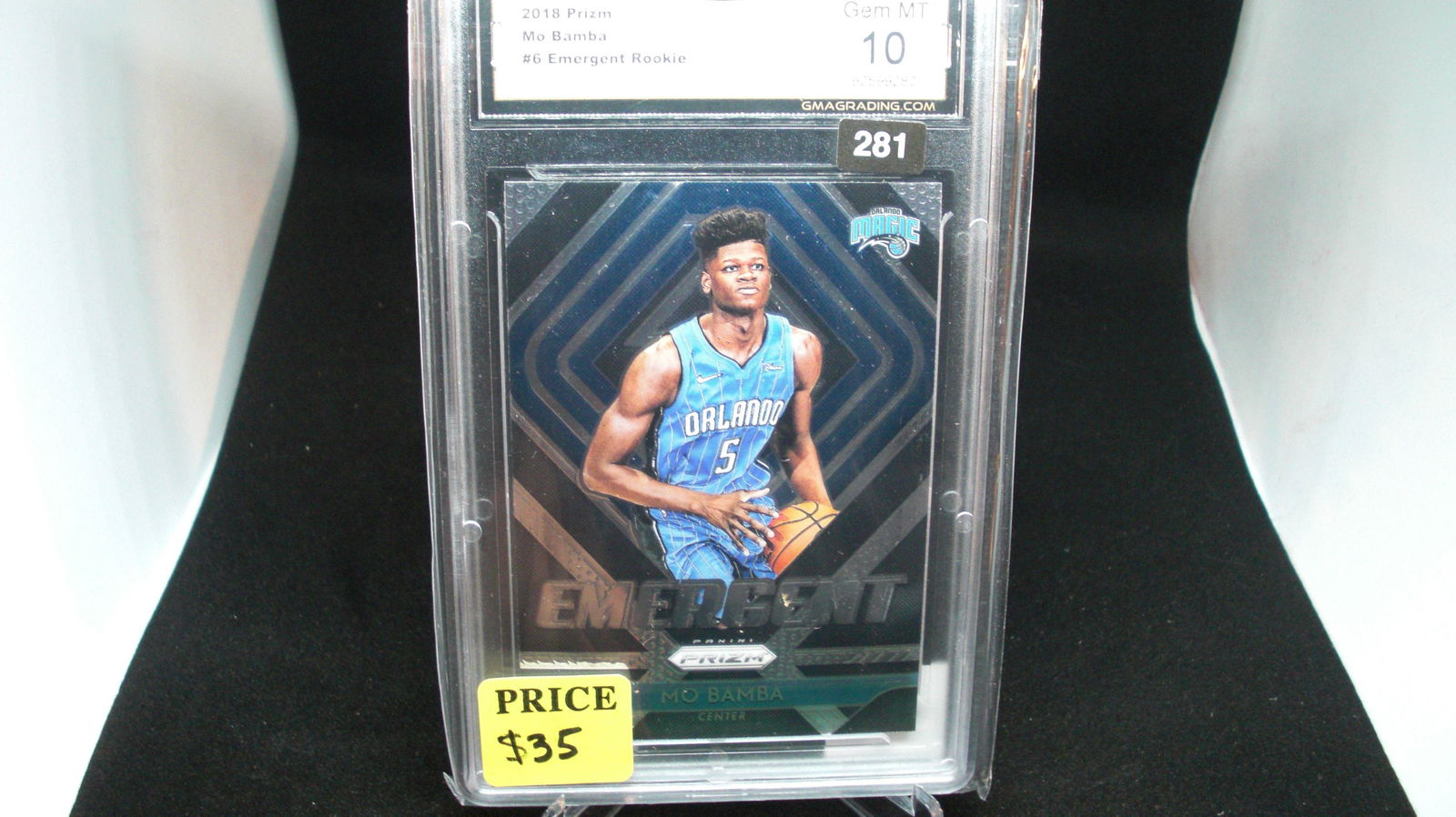 gma graded 2018 mo bamba mint 10 rookie (1 of 1)