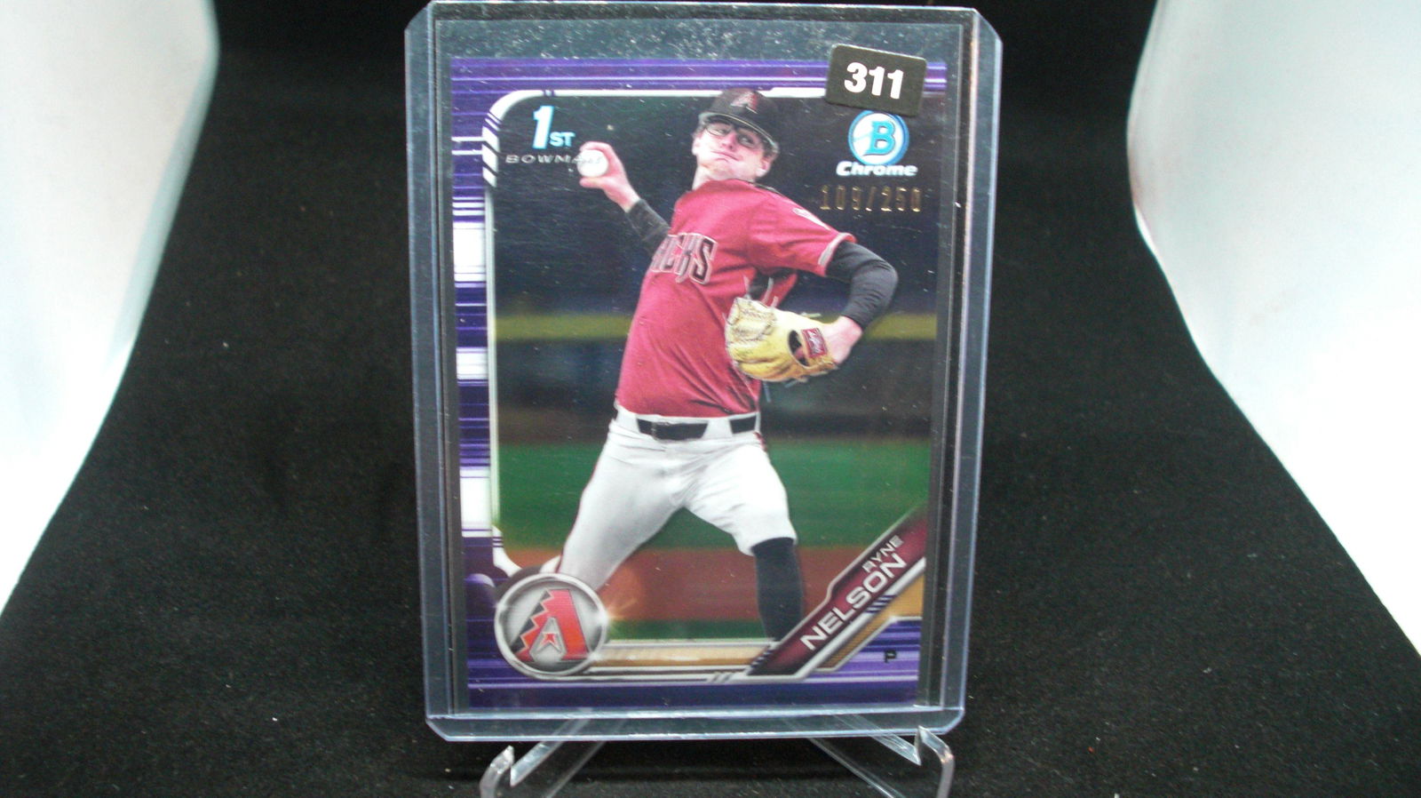 ryne nelson purple bowman chrome #109/250 (1 of 1)