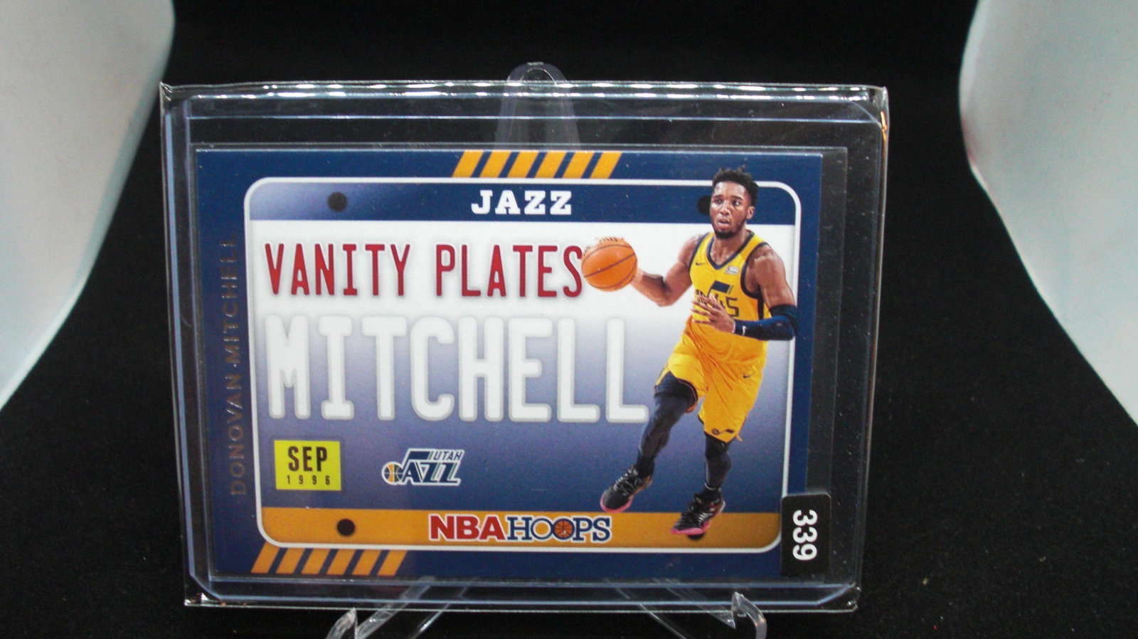 donovan mitchell vanity plates: in top loader