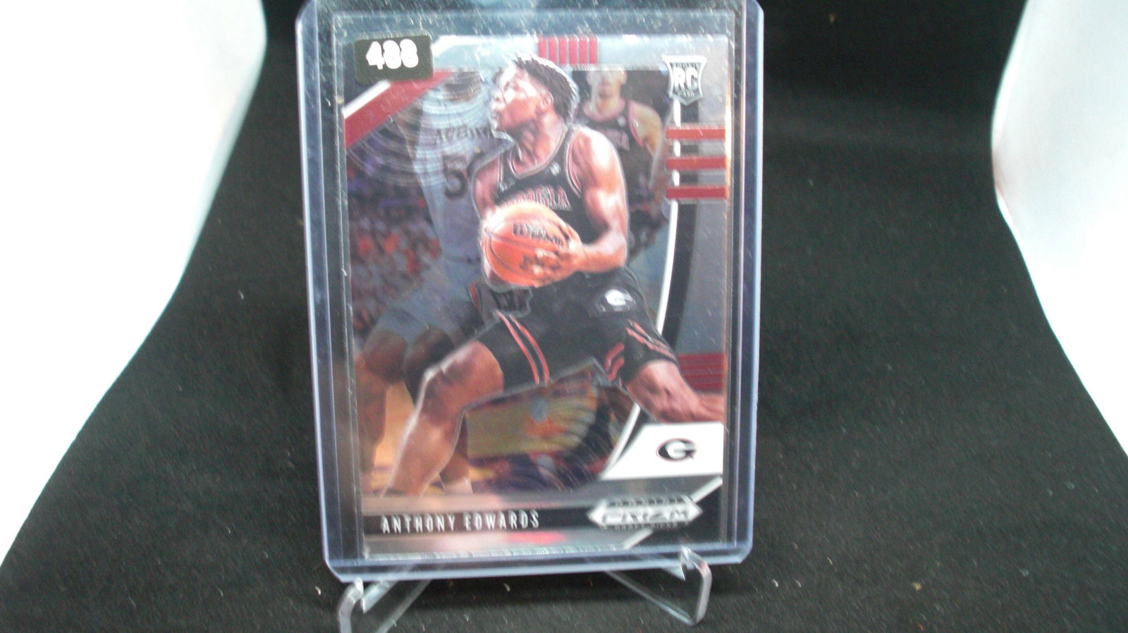 anthony edwards rookie prizm: in top loader