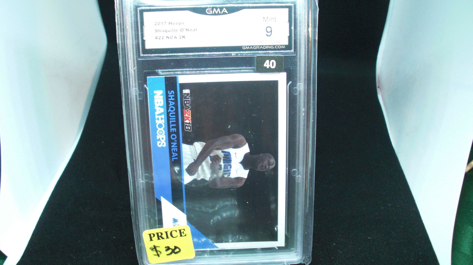 gma graded 2017 shaquille o'neal nba 2k mint 9 (1 of 1)