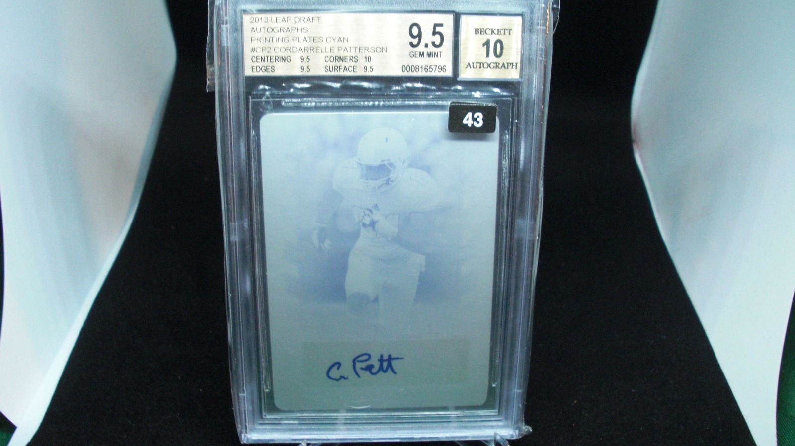 beckett graded auto plate 1/1 cordarrielle patterson (1 of 1)
