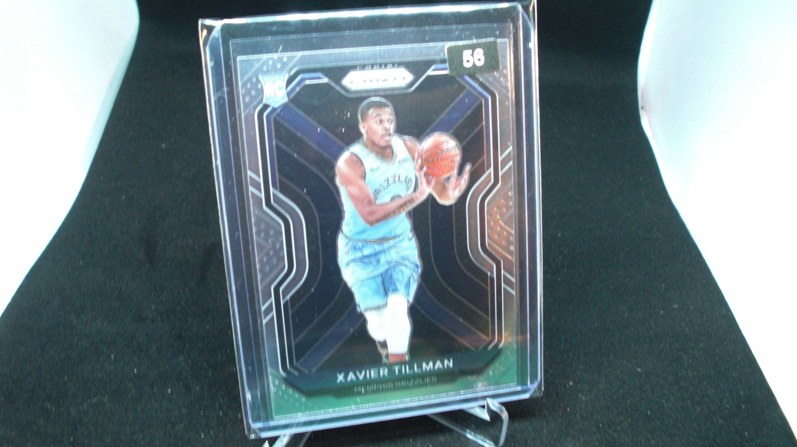 xavier tillman rookie prizm: in top loader