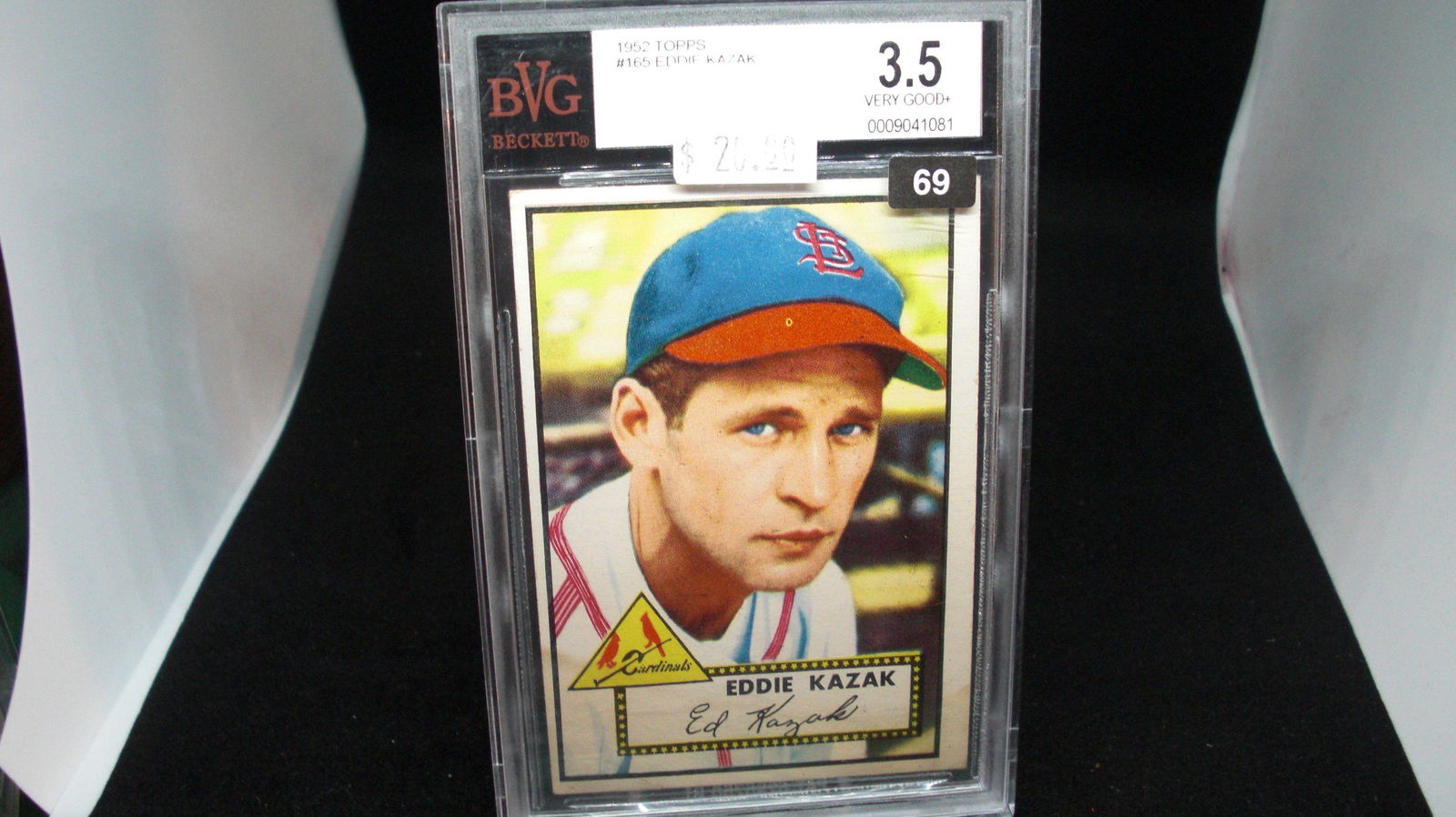 beckett graded 1952 eddie kazak mint 3.5 (1 of 1)